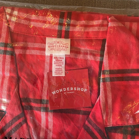 Wondershop Red Plaid Flannel Pajama Set - Picture 6 of 6